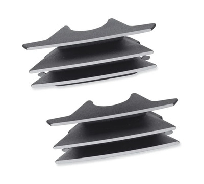 Finned Spark Plug Covers - Black