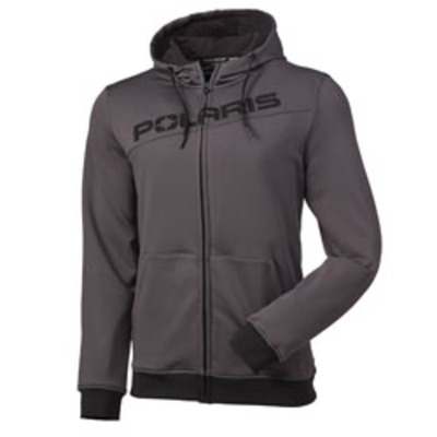 M TECH HOODIE FZ GRY