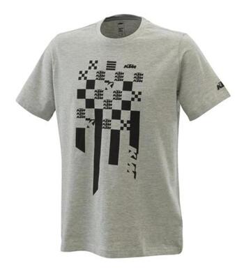 KTM RADICAL SQUARE TEE GREY MELANGE 