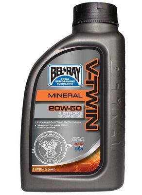 Bel-Ray V-Twin 20W-50 Mineral Engine Oil 1L