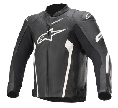 Alpinestars Nahkatakki Faster v2 Musta/Valkoinen