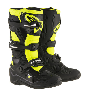 Alpinestars Saapas Tech 7s Junior Musta/Fluo