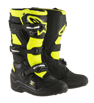 Alpinestars Saapas Tech 7s Junior Musta/Fluo