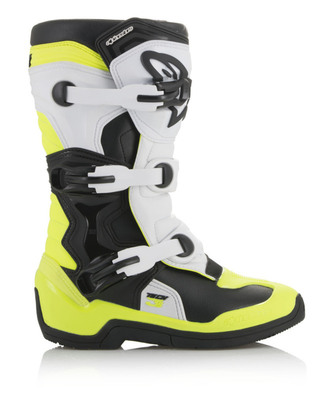 Alpinestars Saapas Tech 3s Junior musta/valk./fluo kelt.