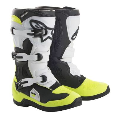 Alpinestars Saapas Tech 3s Lasten musta/valk./fluo kelt.