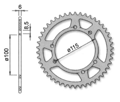 Takaratas 46z Gilera H@K,Motorhis.Furia