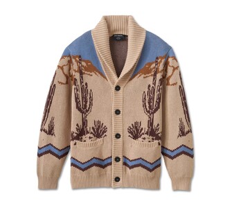 Cowboy Cardigan SWEATER-KNIT,TAN