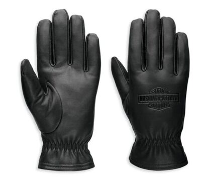 GLOVES-LEATHER,BLACK