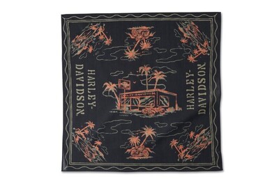 BANDANA-KNIT,BLACK PRINT