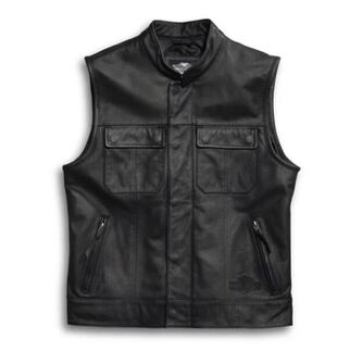 VEST-LTHR,FOSTER,BLK