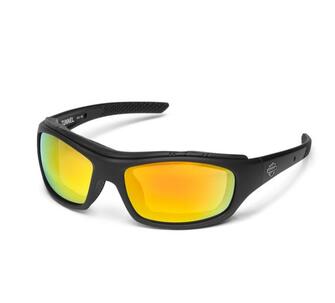 HD TUNNEL PPZTM Amber Gold Mirror lens / Matte Black frame