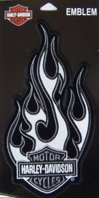 EMBLEM, REFLECTIVE, CHROME FIRE