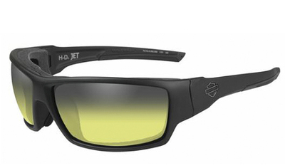 HD JET Yellow Lens LA Light Matte Black Frame