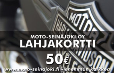 LAHJAKORTTI HARLEY-DAVIDSON-LOGOLLA 50,00