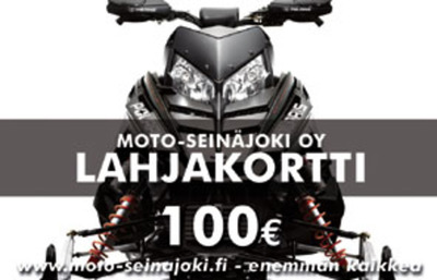 LAHJAKORTTI MOOTTORIKELKKA-LOGOLLA 100,00