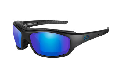 HD TUNNEL PPZTM Smoke Grey Mirror Blue lens / Matte Black frame