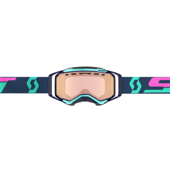 Scott Goggle Prospect Snow Cross turquoise blue/pink enhancer rose chrome