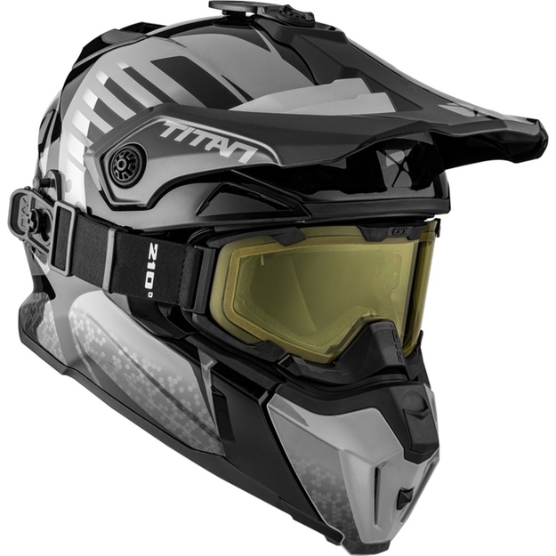 CKX Kypärä + Goggles TITAN Avid Harmaa