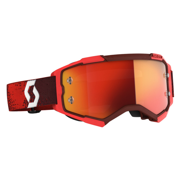 Scott Goggle MX Fury red orange chrome works