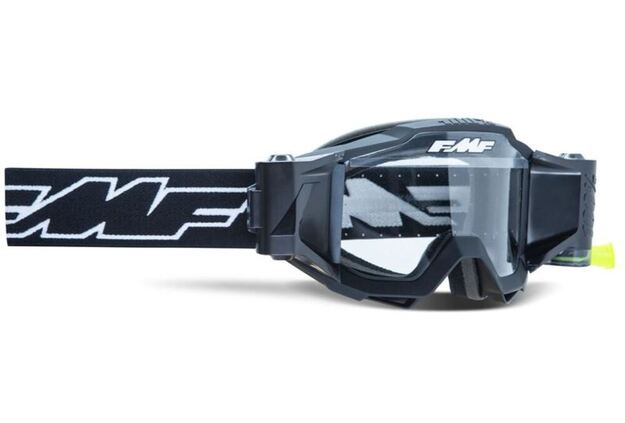 FMF POWERBOMB YOUTH Film System Goggle Rocket Musta - Kirkas Linssi