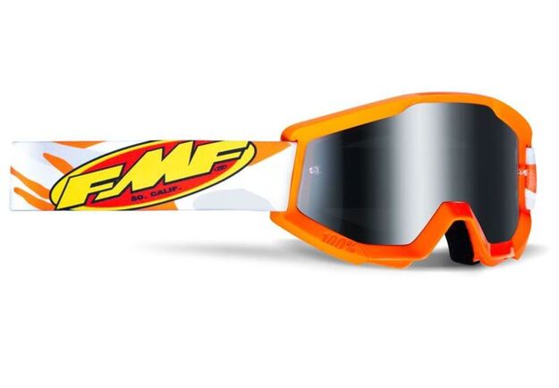 FMF POWERCORE Goggle Assault Harmaa - Peili Hopea Linssi