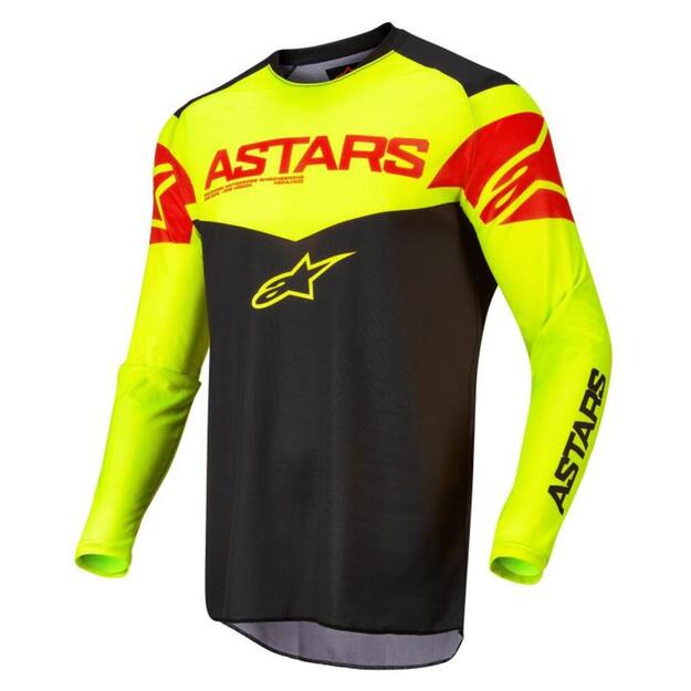 Alpinestars Paita Fluid Tripple Musta/Keltainen/Punainen