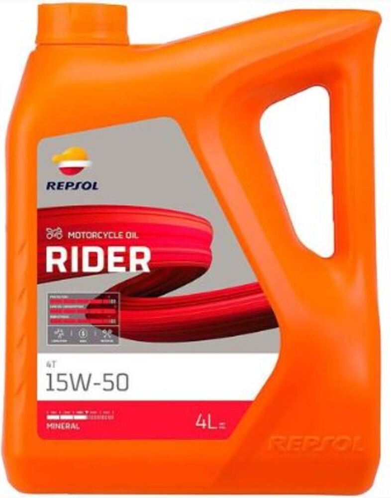 Repsol Moto Rider 4T 15W-50 4L Mineraali