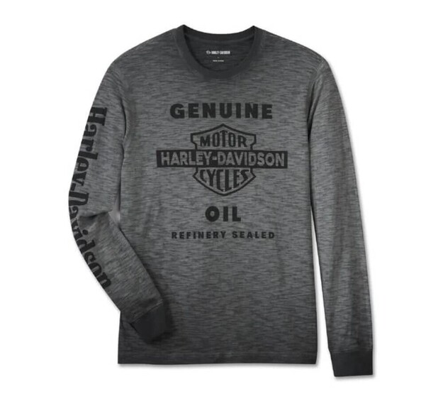 Harley-Davidson Oil Can Slub Long Sleeve Tee 