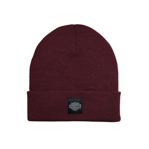 HAT-KNIT,DARK RED